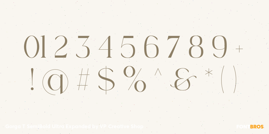 Gorga T SemiBold Ultra Expanded Font Poster #4