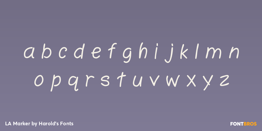 LA Marker Font Poster #3