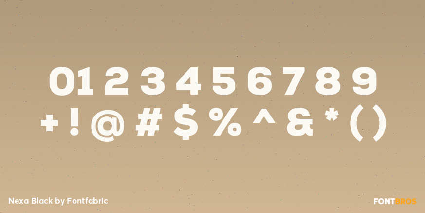 Nexa Black Font Poster #1