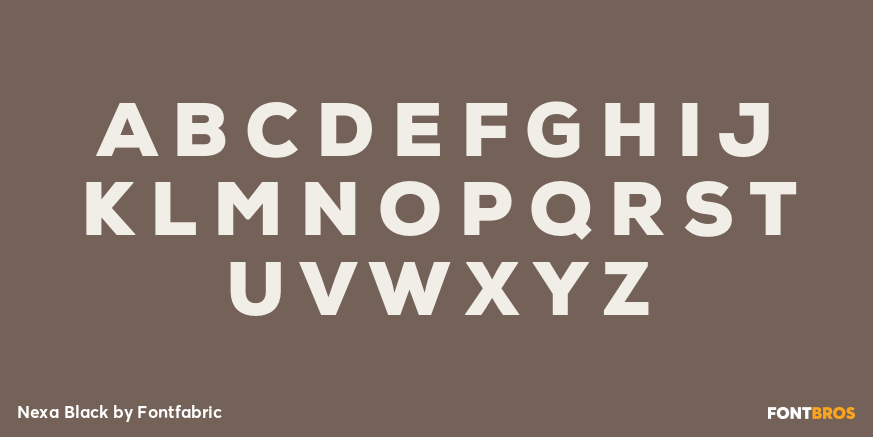 Nexa Black Font Poster #2