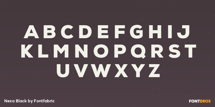 Nexa Black Font Poster #1