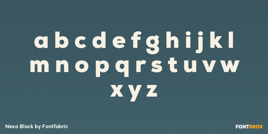 Nexa Black Font Poster #1