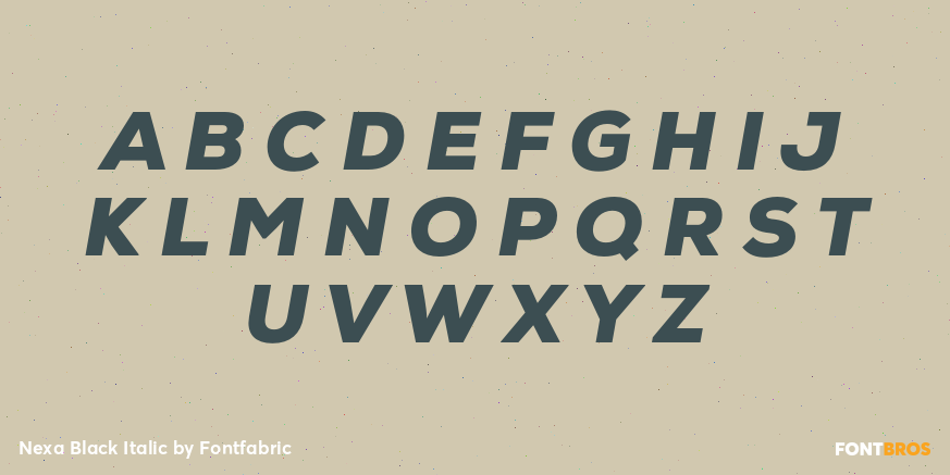 Nexa Black Italic Font Poster #2