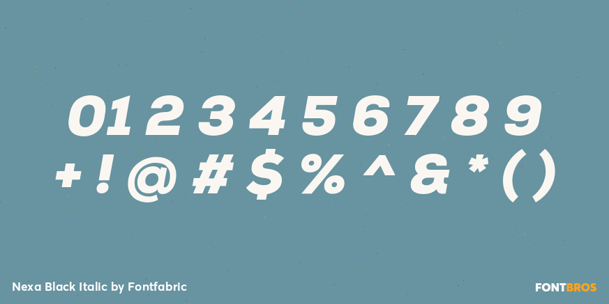 Nexa Black Italic Font Poster #4