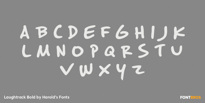 Laughtrack Bold Font Poster #2