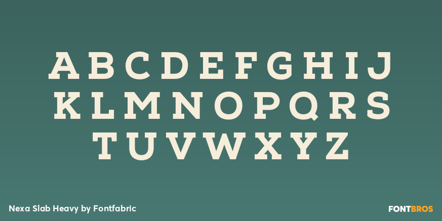 Nexa Slab Heavy Font Poster #2