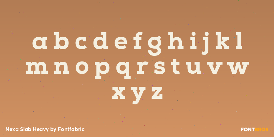 Nexa Slab Heavy Font Poster #3