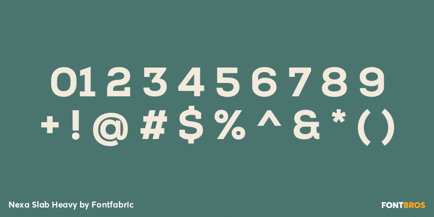 Nexa Slab Heavy Font Poster #4