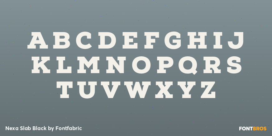 Nexa Slab Black Font Poster #2