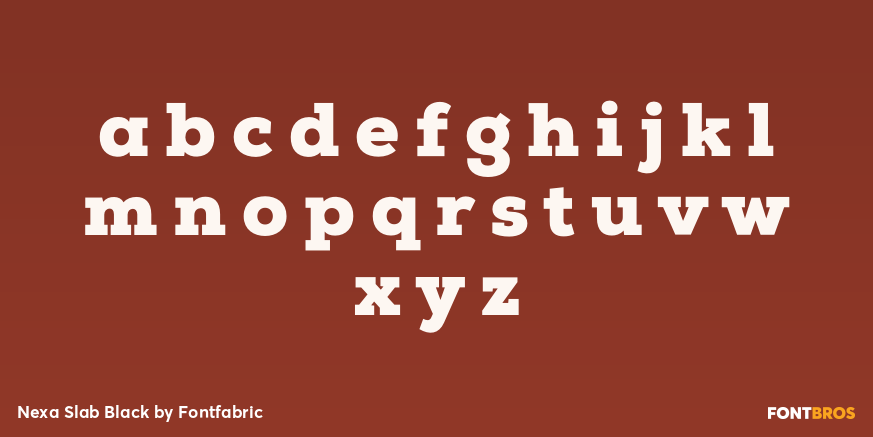 Nexa Slab Black Font Poster #3