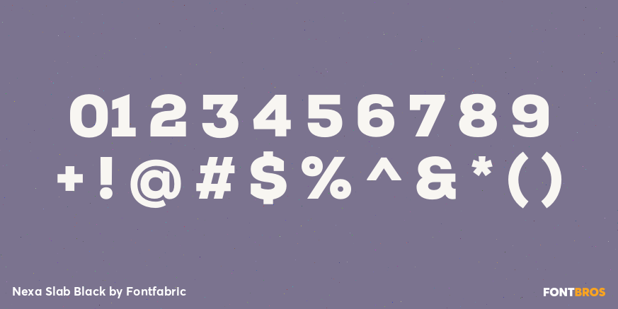 Nexa Slab Black Font Poster #4