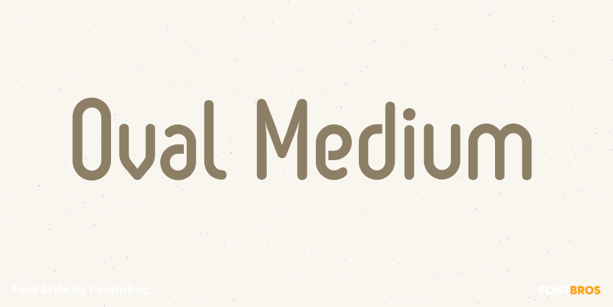 Oval Medium Font Poster #1