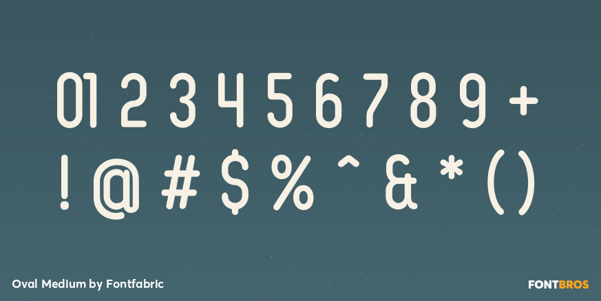 Oval Medium Font Poster #4