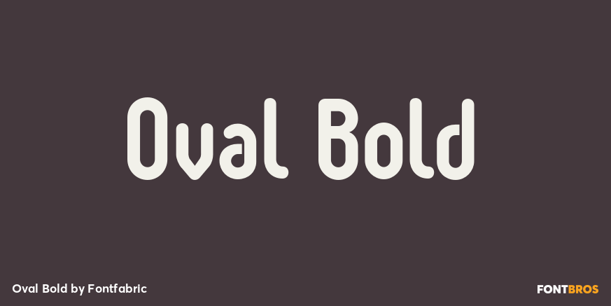 Oval Bold Font Poster #1