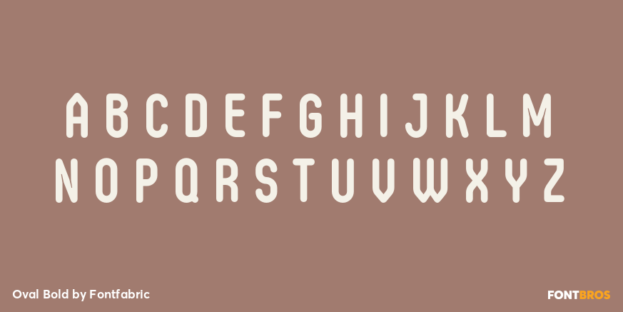 Oval Bold Font Poster #2