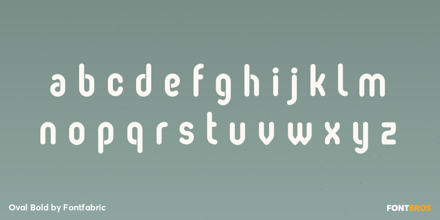 Oval Bold Font Poster #3