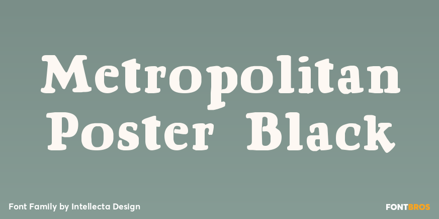 Metropolitan Poster Black Font Poster