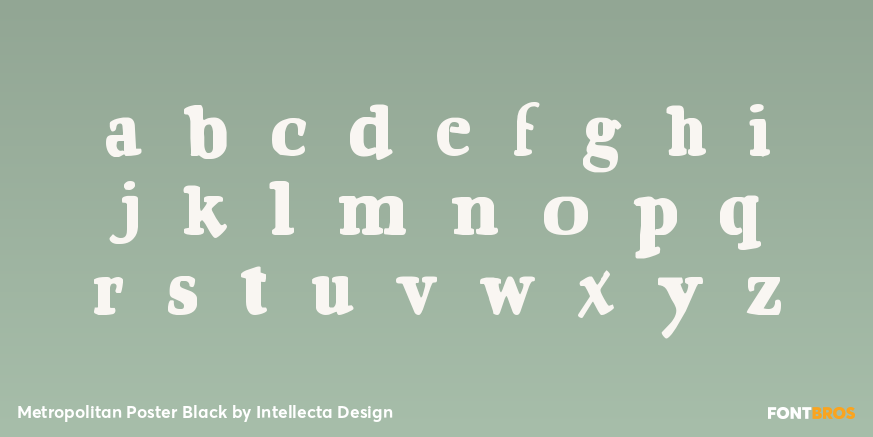 Metropolitan Poster Black Font Poster #3