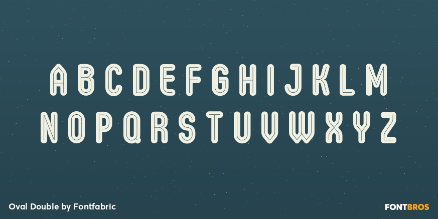 Oval Double Font Poster #2