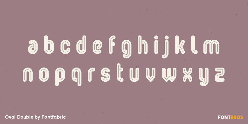 Oval Double Font Poster #3