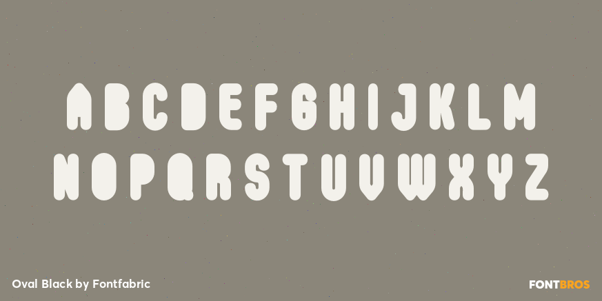 Oval Black Font Poster #2