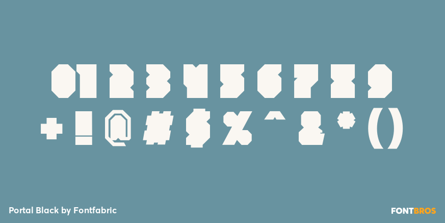 Portal Black Font Poster #1