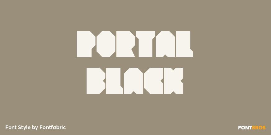 Portal Black Font Poster #1