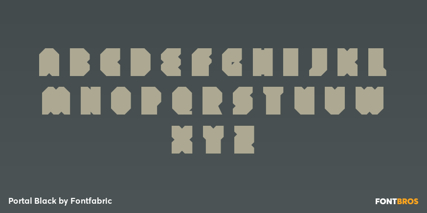 Portal Black Font Poster #2