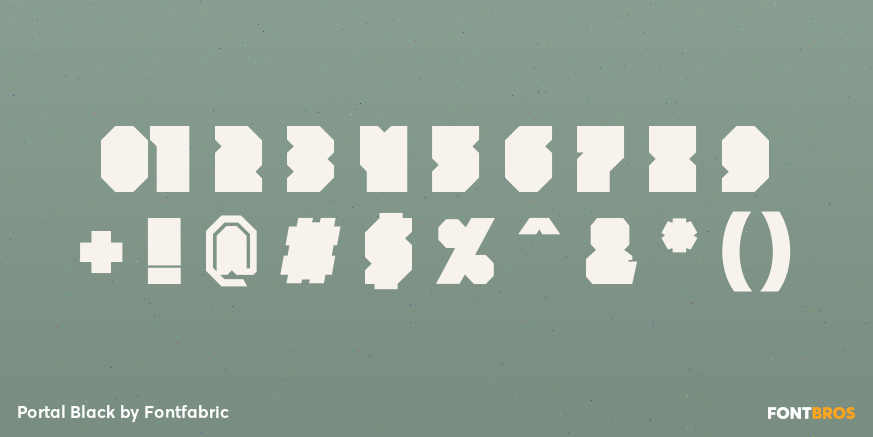 Portal Black Font Poster #4