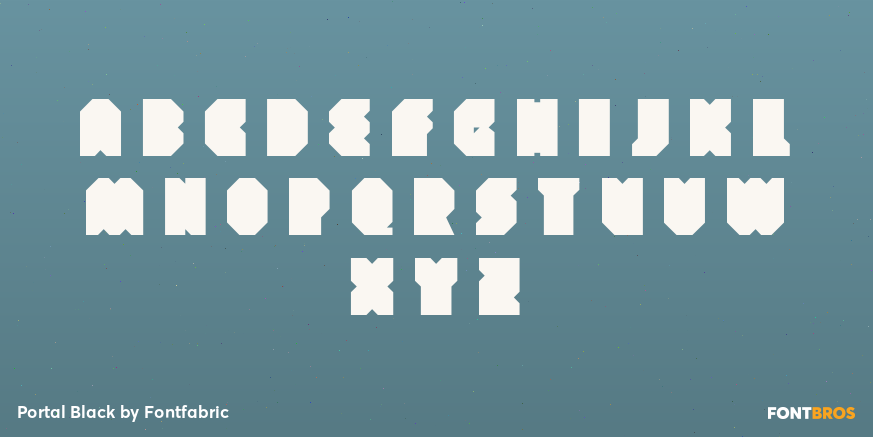 Portal Black Font Poster #1