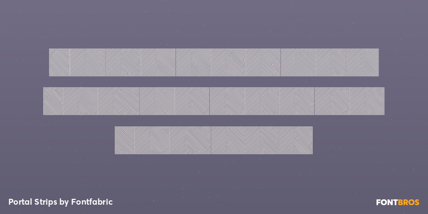 Portal Strips Font Poster #2