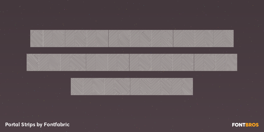 Portal Strips Font Poster #3