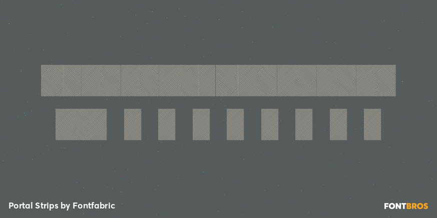 Portal Strips Font Poster #4