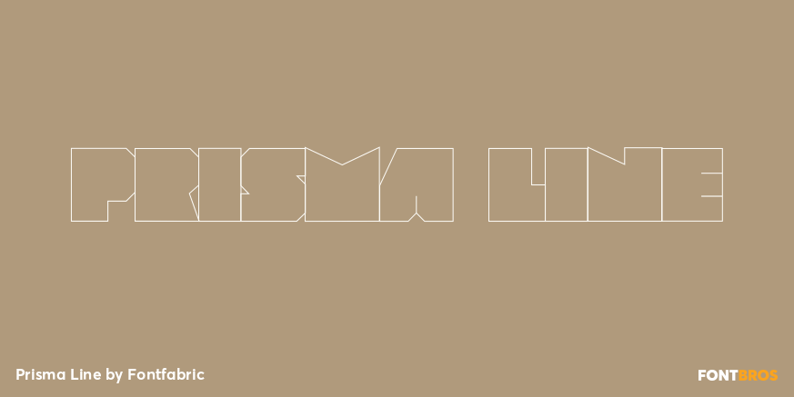 Prisma Line Font Poster #1