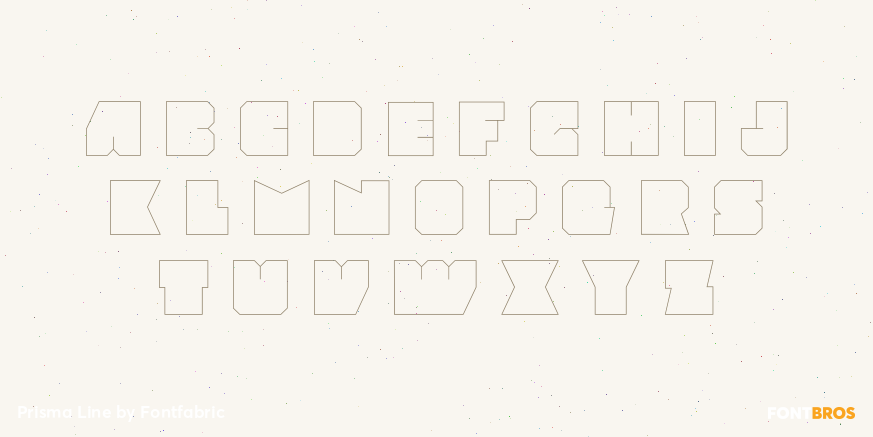 Prisma Line Font Poster #2