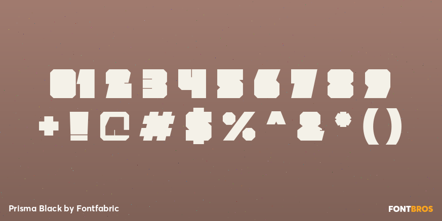 Prisma Black Font Poster #1