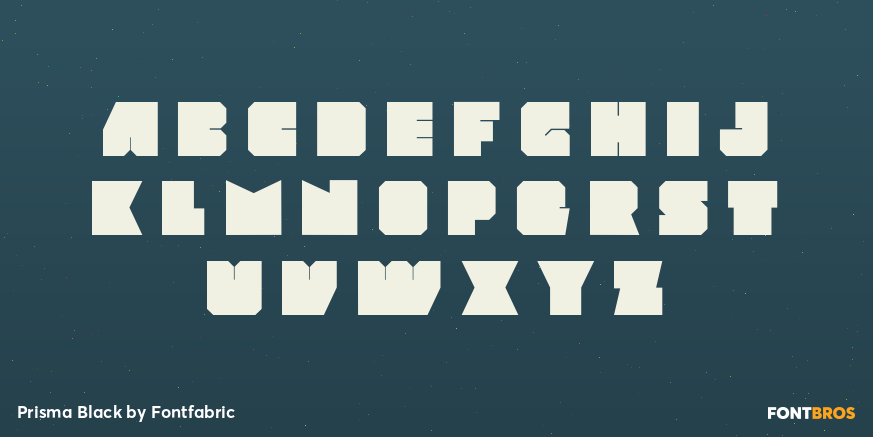 Prisma Black Font Poster #2