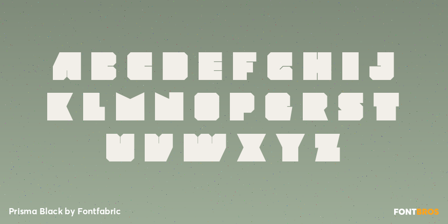 Prisma Black Font Poster #3