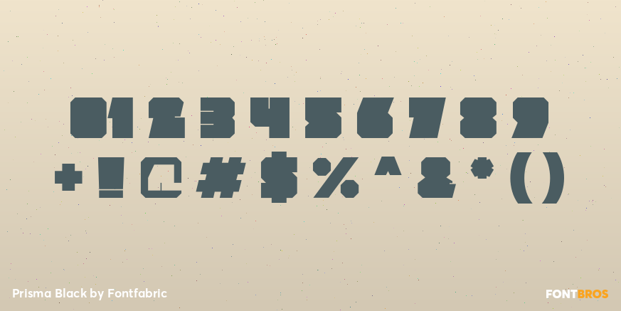 Prisma Black Font Poster #4