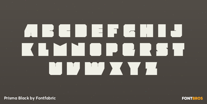 Prisma Black Font Poster #1