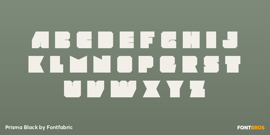 Prisma Black Font Poster #1
