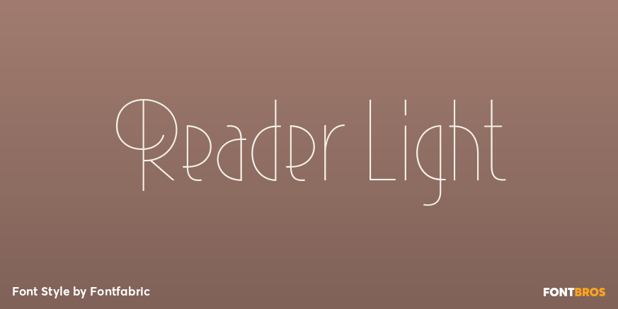 Reader Light Font Poster #1
