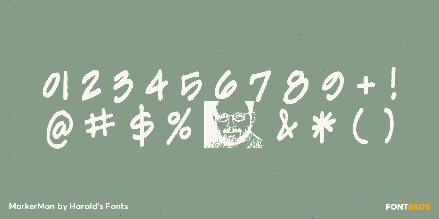 MarkerMan Font Poster #1