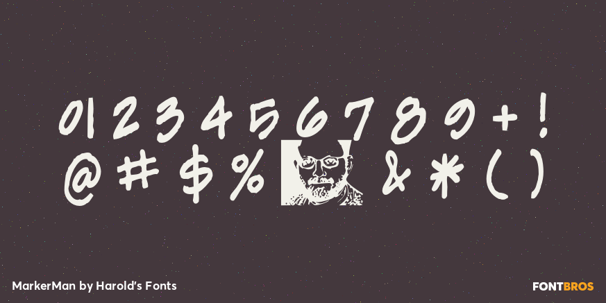 MarkerMan Font Poster #4