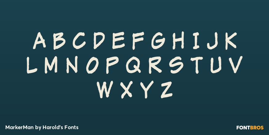 MarkerMan Font Poster #1