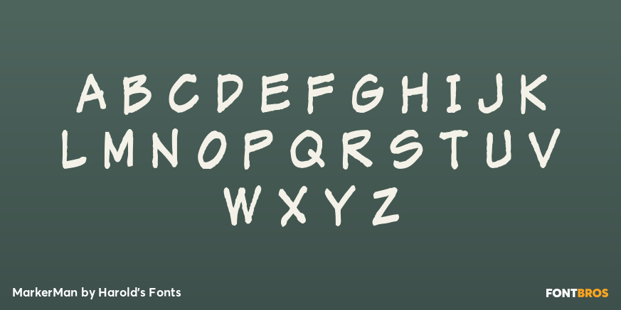MarkerMan Font Poster #1