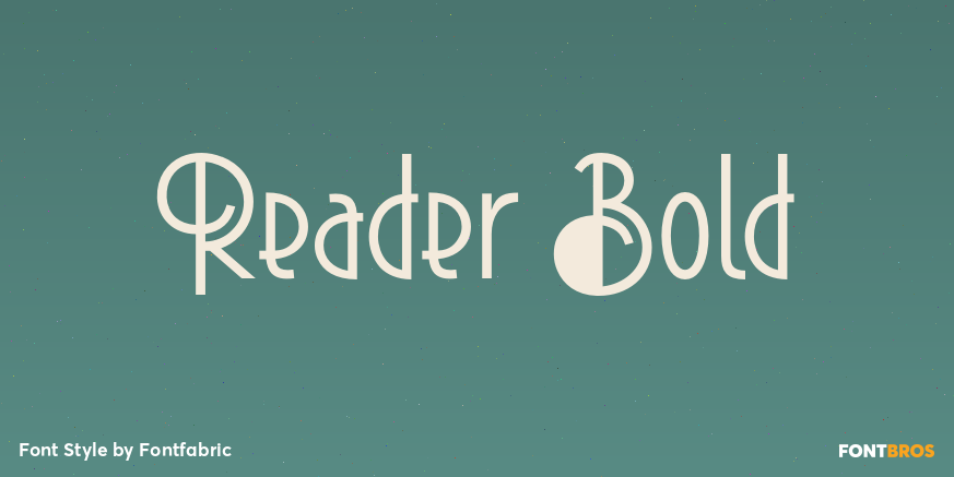 Reader Bold Font Poster #1