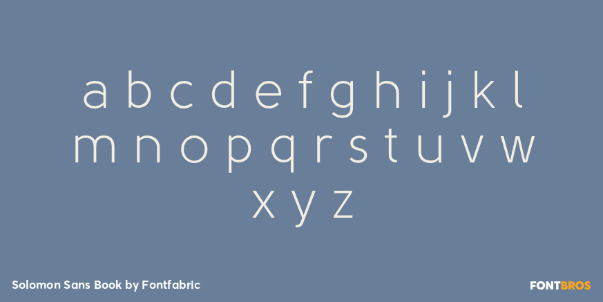 Solomon Sans Book Font Poster #3