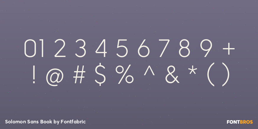 Solomon Sans Book Font Poster #4