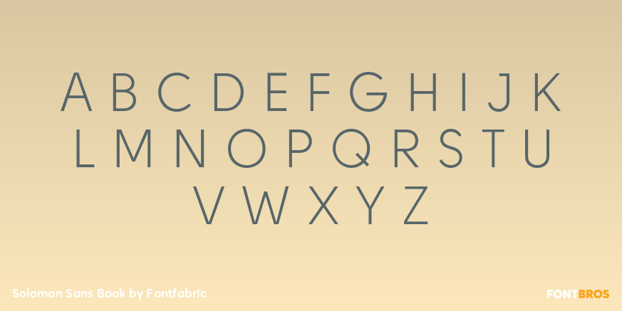 Solomon Sans Book Font Poster #1